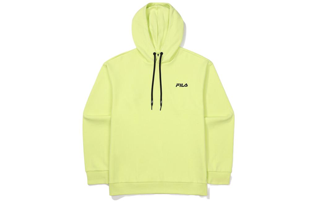 FILA Loose Fit Letter Print Hoodie for Men Light Green FS2POF3204MLEN