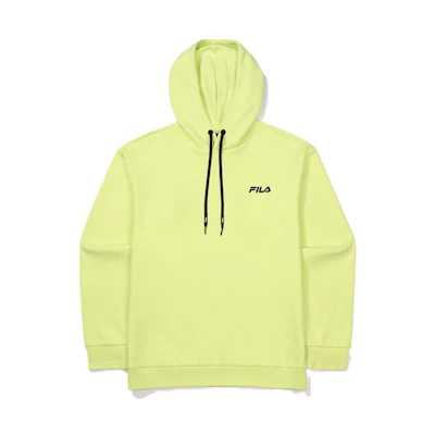 FILA Loose Fit Letter Print Hoodie for Men Light Green FS2POF3204MLEN