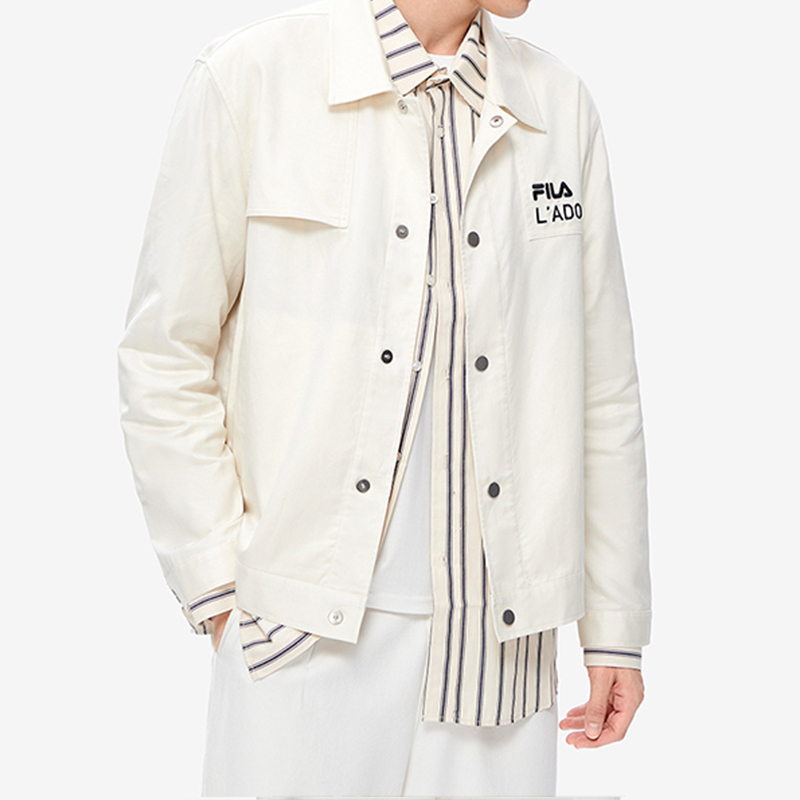 Details for FILA 寬鬆版兔年限定白玉兔刺繡長袖外套 F51M238703F-IV