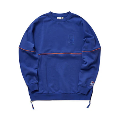 FILA Loose Fit Pullover Sweatshirt Blue (Unisex) T51U113206A-BU