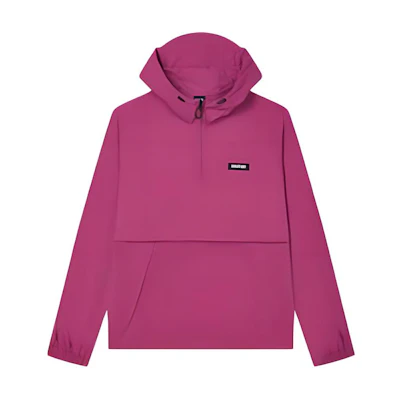 FILA Loose Fit Solid Color Hoodie Jacket - Rose Red F71M429702F-RD