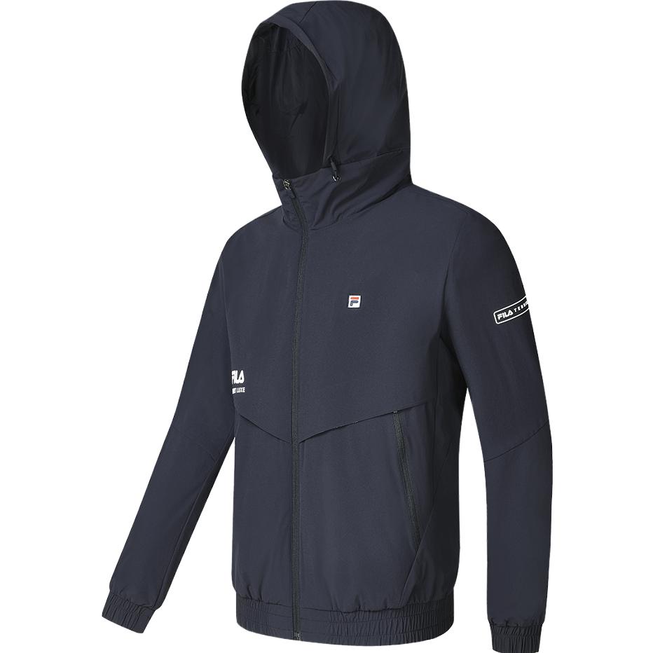FILA Loose Fit Tennis Hoodie Jacket - Royal Blue A11M333706F-NV
