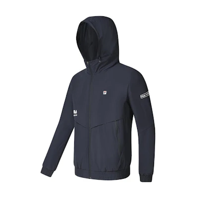 FILA Loose Fit Tennis Hoodie Jacket - Royal Blue A11M333706F-NV