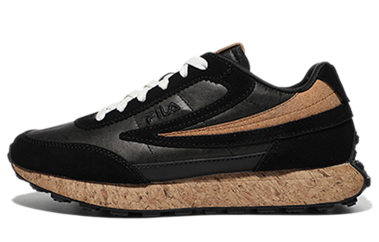 Buy 斐乐低帮黑/棕色鞋 1RM01885D_001