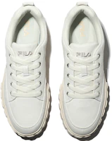 Shop Fila 斐樂 厚底低筒板鞋 米色 韓版