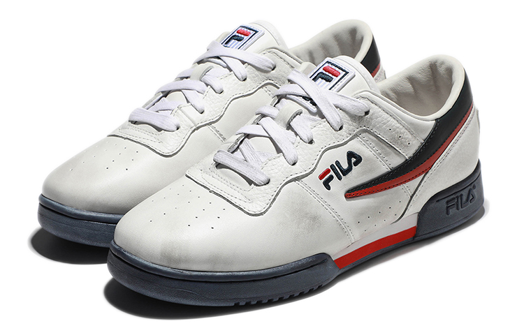 Lookbook FILA Niedrige Casual Skate-Schuhe ''Grau-Rot'' 1FM01749D_125