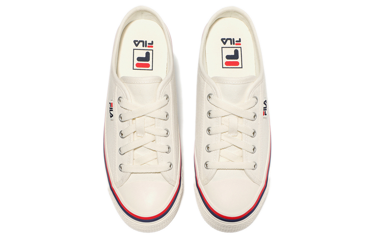Shop FILA Lage Slip-on Sneakers ''Cream Rood'' 1XM01593E_100