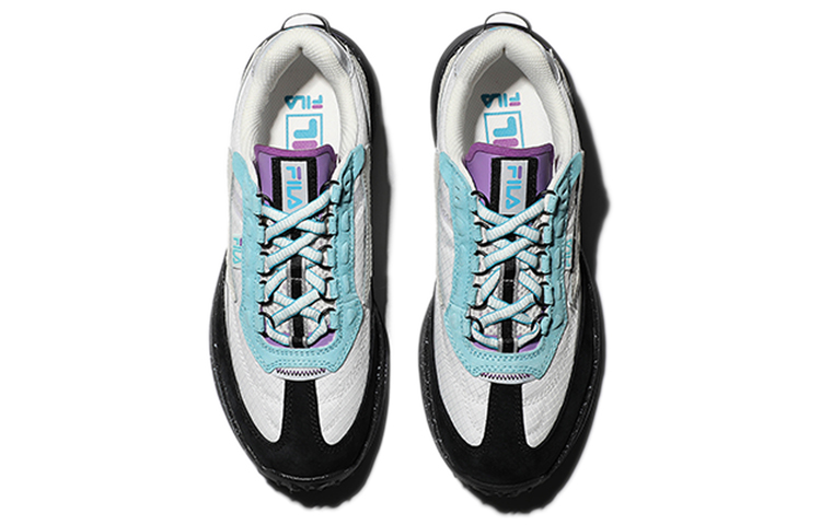 Shop Fila 斐樂 透氣減震耐磨 低幫跑步鞋 男女同款 白綠黑 韓版
