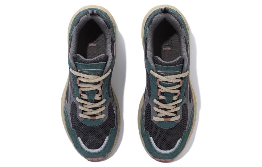 Shop FILA斐樂 防滑耐磨 減震 低幫 生活休閒鞋 男女同款 墨綠色