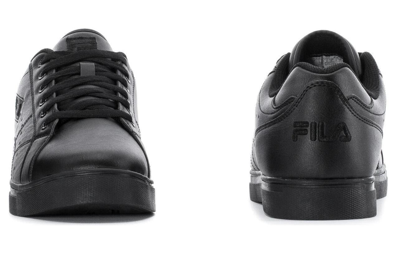 Shop FILA斐樂 百搭舒適簡潔 防滑耐磨 低筒 板鞋 男款 黑色