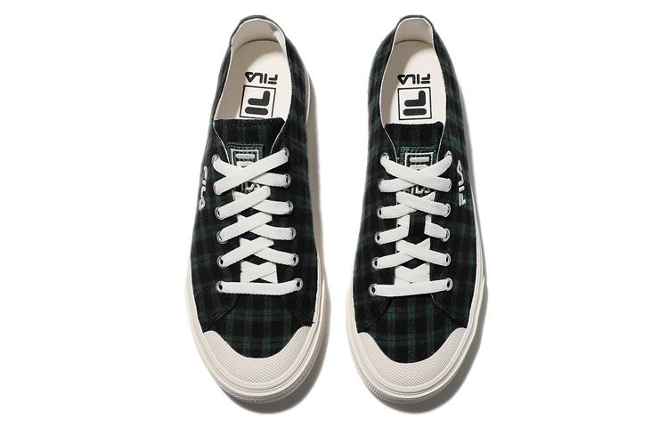 Shop 휠라 로우탑 스니커즈 (검/흰/녹) 1XM01595D_321