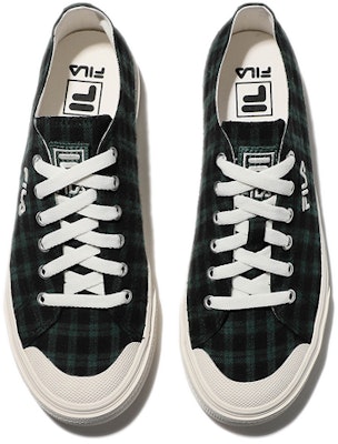 FILA Low-Top Sneakers 'Hitam Putih Hijau' 1XM01595D_321 Shop FILA Low-Top Sneakers 'Hitam Putih Hijau' 1XM01595D_321
