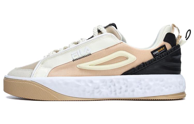 FILA Low Top Skateboard Shoes 'White Brown' F12M323201FBV