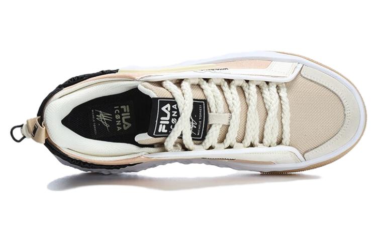 Lookbook Scarpe da Skateboard FILA Low Top ''Bianco Marrone''. F12M323201FBV