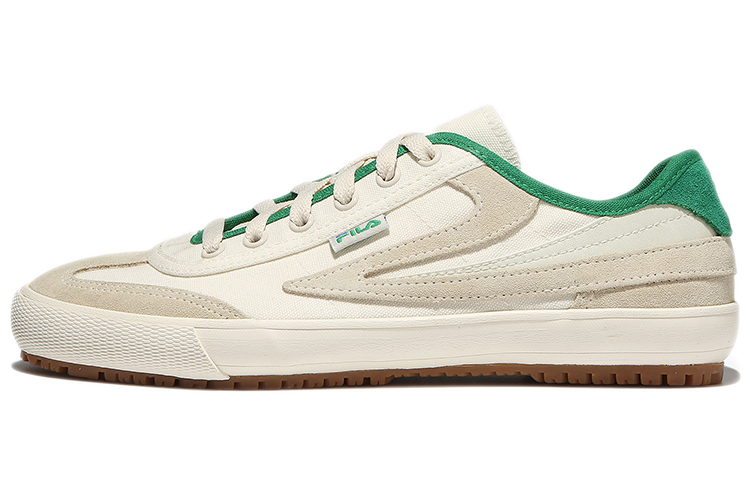 FILA Unisex Low-Top Sneakers Ivory/Green