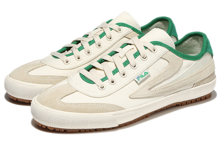 FILA Unisex Low-Top Sneakers Ivory/Green 圖 3