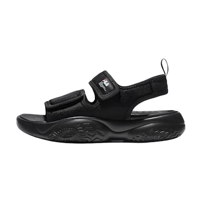 FILA Magic Tape 'Simplistic Casual Open-Toe Sandals Black Korean Edition'