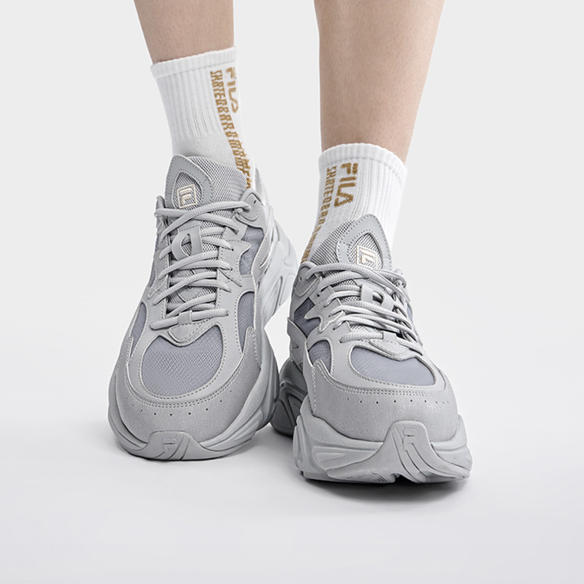 Details for FILA斐樂 Mars 1 火星鞋1S 低筒 運動鞋 男款 薄霧灰