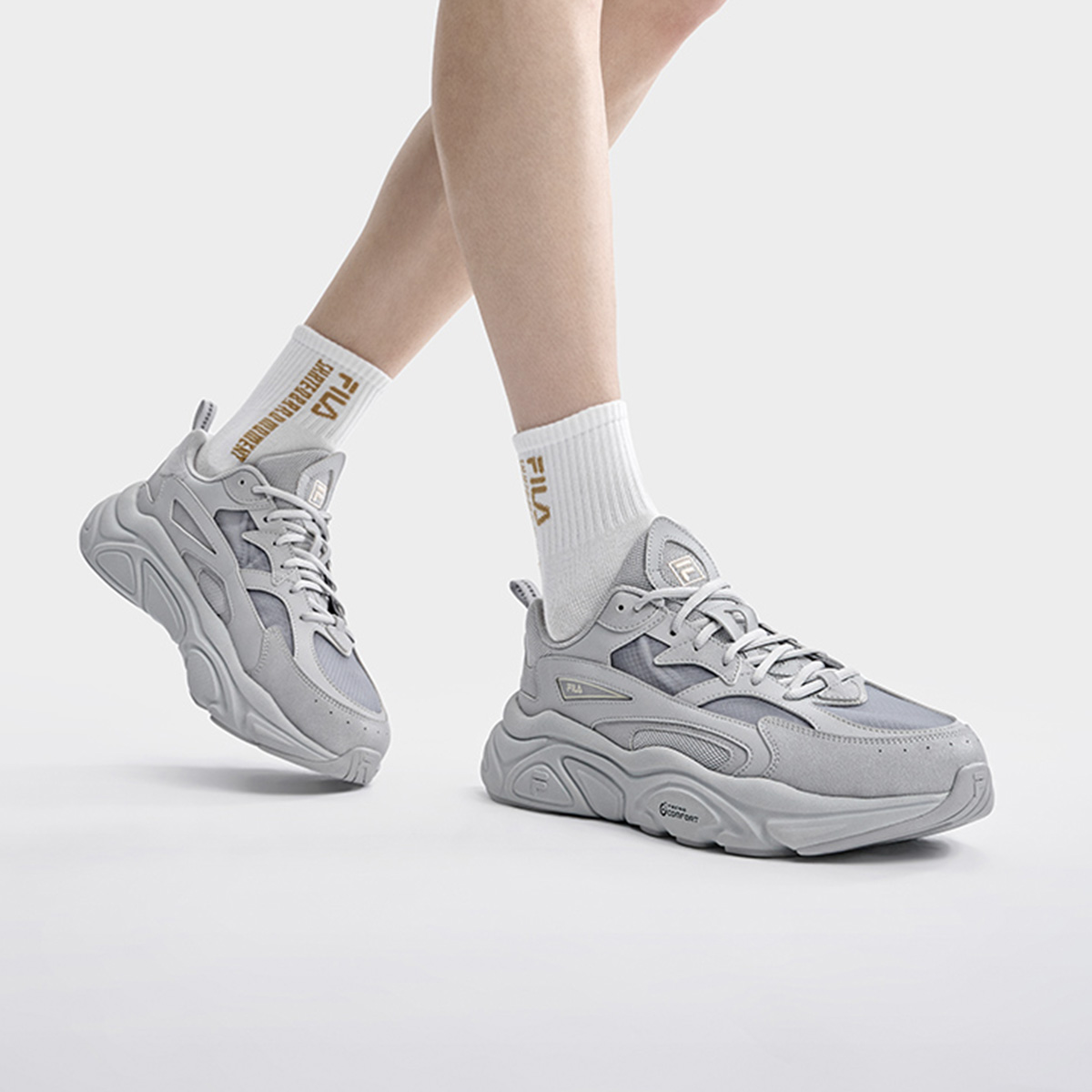 Sizing FILA斐樂 Mars 1 火星鞋1S 低筒 運動鞋 男款 薄霧灰
