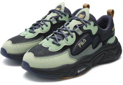 FILA斐樂 Mars 1 運動舒適 減震耐磨 低筒 跑步鞋 男款 綠黑 Lookbook FILA斐樂 Mars 1 運動舒適 減震耐磨 低筒 跑步鞋 男款 綠黑