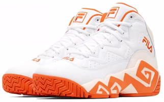 휠라 MB 레트로 하이 '화이트 오렌지' 1BM01888_128 Lookbook 휠라 MB 레트로 하이 '화이트 오렌지' 1BM01888_128