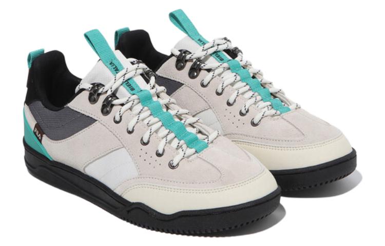 Lookbook FILA斐樂 Melvis Pro 舒適百搭 簡約氣質 防滑透氣耐磨 低幫 板鞋 男女同款 白灰綠