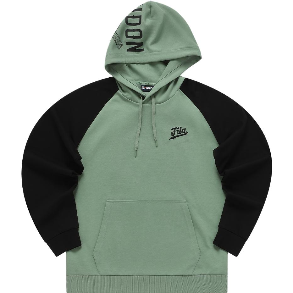 FILA Men’s Oversized Fashion Long-Sleeve Sweatshirt Rock Gray Green T11M332204F-TQ