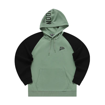 FILA Men’s Oversized Fashion Long-Sleeve Sweatshirt Rock Gray Green T11M332204F-TQ
