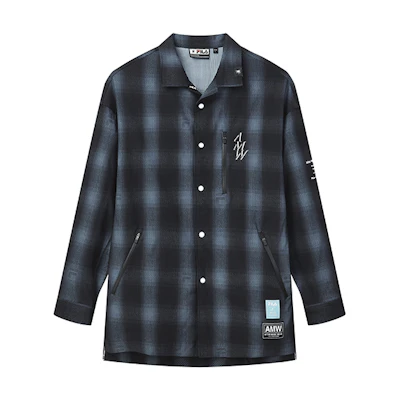 FILA MIHARA YASUHIRO Collab Woven Jacket Casual Sports Gravel Gray F11M133703F-DY