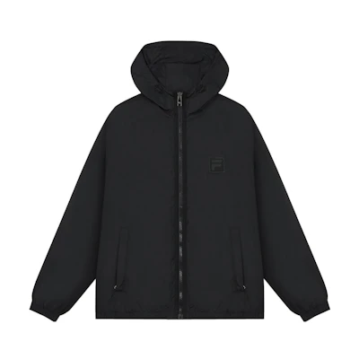 FILA MILANO Black Luxury Sports Hooded Jacket Casual Business Style F11M335702F-BK
