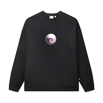 FILA Minimalist Casual Knit Sweatshirt Unisex Black F71U048205F-BK
