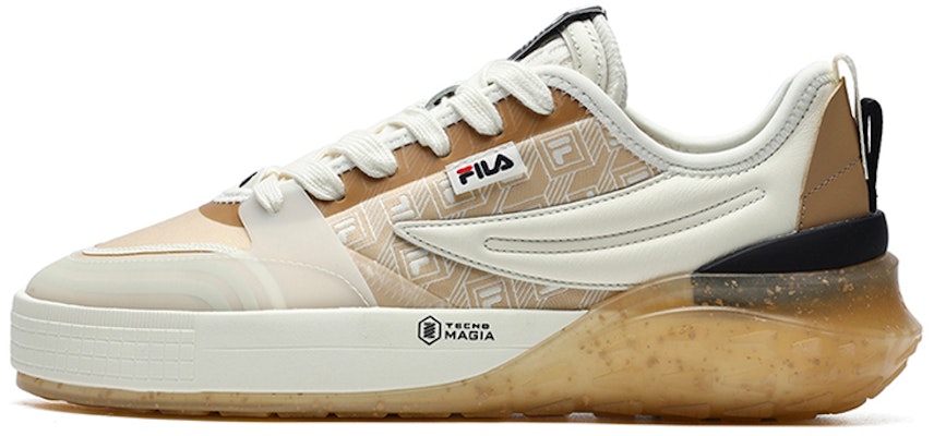 Buy FILA Mixa Retro Casual Skateboarding Shoes Cream Yellow