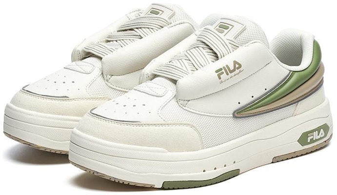 (W) 휠라 MIX 캐주얼 슈즈 '화이트 그린' F12M244201FWW Lookbook (W) 휠라 MIX 캐주얼 슈즈 '화이트 그린' F12M244201FWW