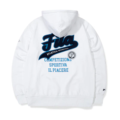 FILA MLB Graphic Hoodie Standard White T11M035203F-WT