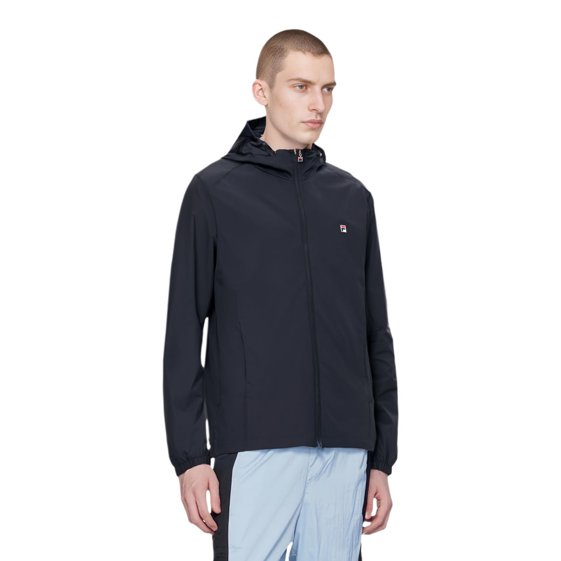 Shop FILA 现代经典传奇蓝色连帽夹克. F11M431703F-NV