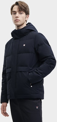 Chaqueta Invierno Impermeable con Capucha FILA Modern Heritage - Azul Legendario F11M341909F-NV Sizing Chaqueta Invierno Impermeable con Capucha FILA Modern Heritage - Azul Legendario F11M341909F-NV