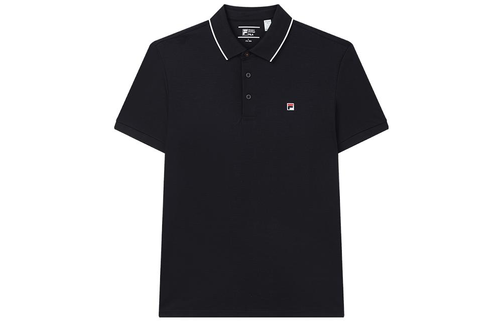 FILA Modern Heritage Breathable Logo Polo Shirt - Legendary Blue. F11M321106F-NV