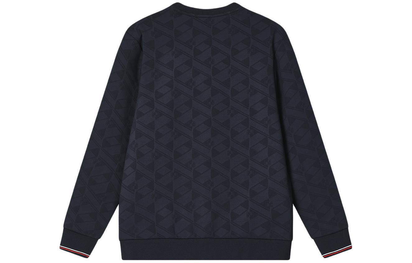 Lookbook FILA 現代復古菱格紋套頭衛衣 傳奇藍 F11M411203F-NV