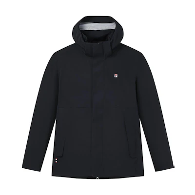 FILA Modern Heritage Legendary Blue Hooded Knit Jacket with Inner Lining. F11M341507FNV