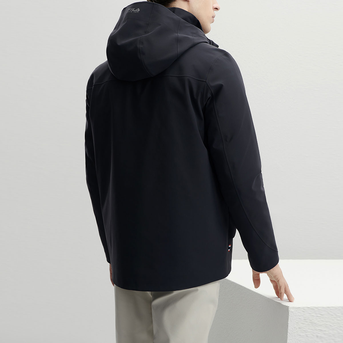 FILA Modern Heritage Legendary Blue  Hooded Knit Jacket with Inner Lining. F11M341507FNV 圖 5