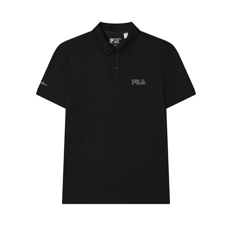FILA Modern Heritage Retro Polo Shirt Men’s Black - Stylish, Comfy, Embroidered Logo F11M528110FBK