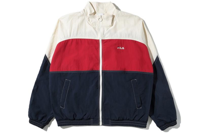 FILA Multicolor Zip-Up Stand Collar Jacket Unisex Colorblock Design FE2JKD5102X-DRD