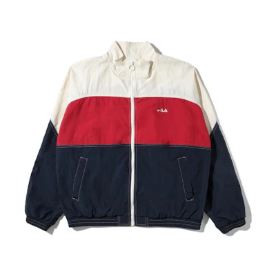 FILA Multicolor Zip-Up Stand Collar Jacket Unisex Colorblock Design FE2JKD5102X-DRD