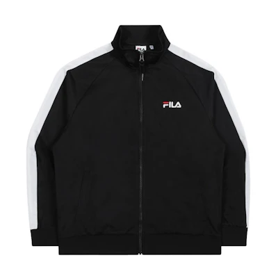 FILA Multicolor Zip-Up Stand Collar Sports Jacket Unisex Black FS2FTC1107X-BLK