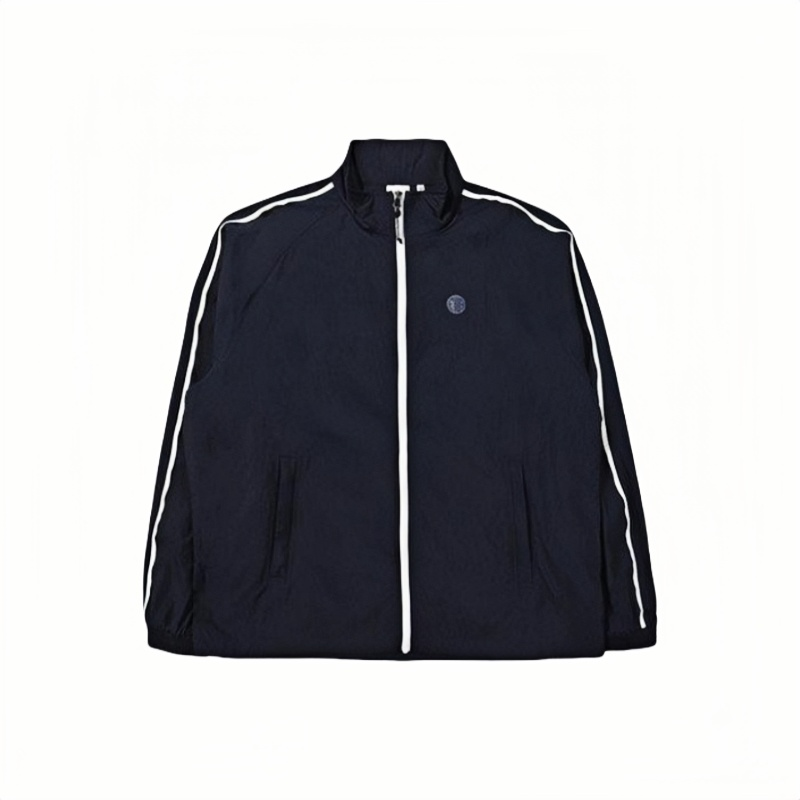 FILA Navy Blue Zip-Up Loose Fit Jacket with Stand Collar FS2JKE2183X-INA
