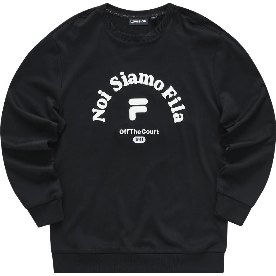 FILA Noi Siamo Black Fashion Casual Sweatshirt T11M333202F-BK