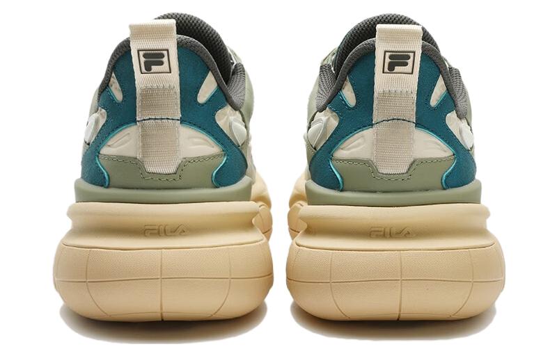 Shop FILA NUCLEO ICONA Chunky Sneakers 'Putih Hijau Teal' F12M343103FWD