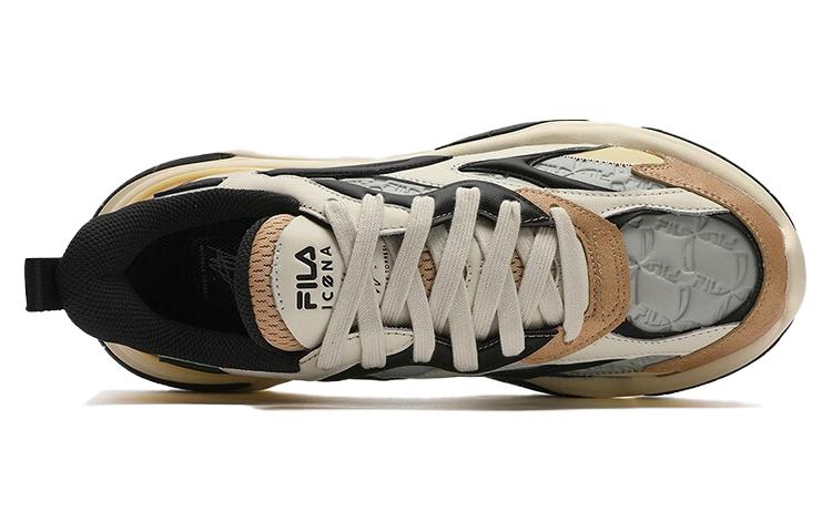 Shop FILA NUCLEO ICONA 厚底运动鞋 '白灰棕' F12M343103FNL