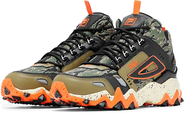 휠라 오크몬트 TR 미드 "카모 그린 오렌지" 1JM01630_305 Lookbook 휠라 오크몬트 TR 미드 "카모 그린 오렌지" 1JM01630_305