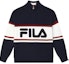 Order FILA 原創拼色針織外套 男女休閒舒適拉鍊上衣 F11U349402F-DB
